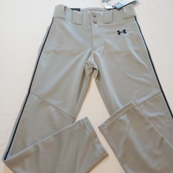 Under Armour Softball Baseball Pants Youth Size‎ Medium YMD HeatGear Grey NWT - Picture 1 of 5